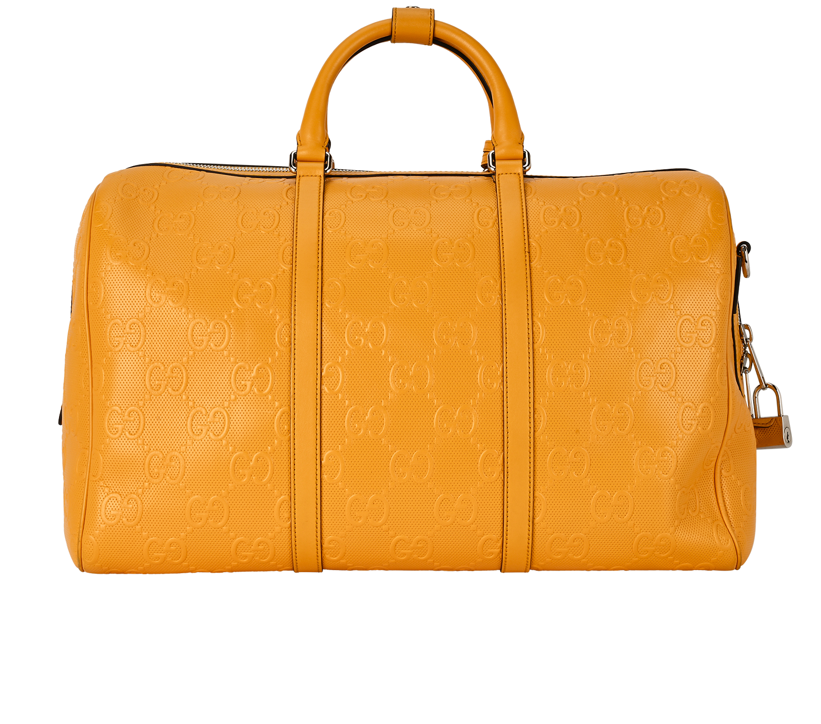 GG Duffle Bag, &pound;1,800, Handbags, Yellow, Leather, Back view
